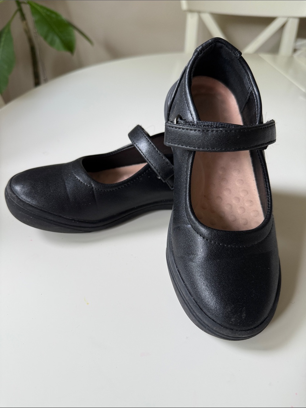 Girls Black Mary Jane School Shoes with Cushioned Insole